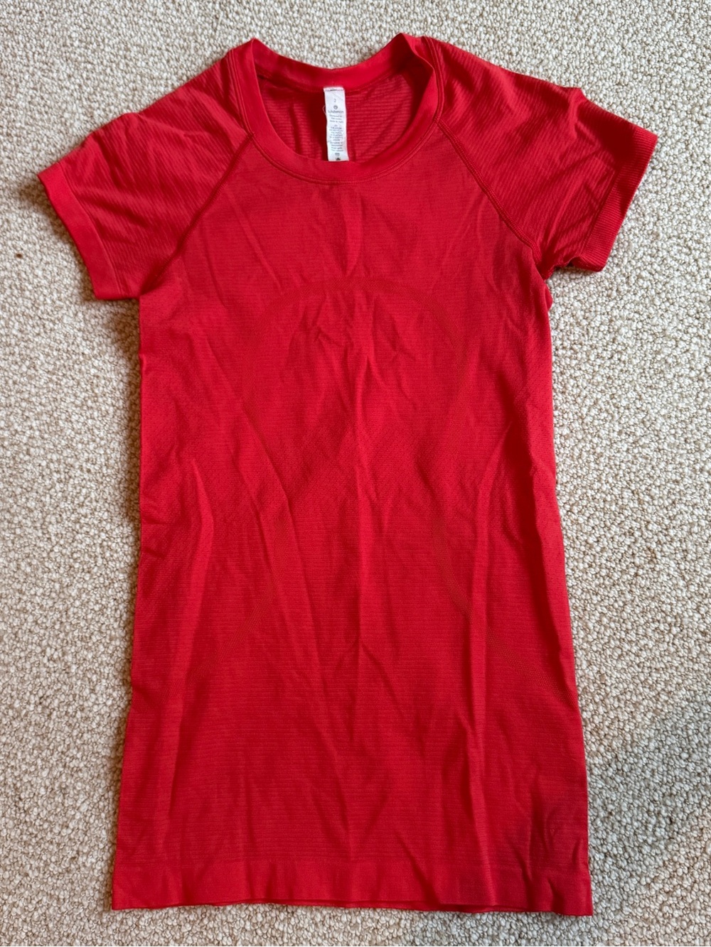 Lululemon Athletica Swifty Tech Short Sleeve Shirt Red